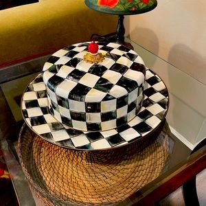 Mackenzie Childs cake plate set